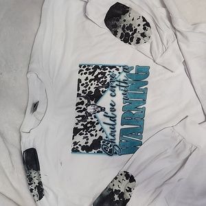 CUSTOM Graphic Long Sleeve Tee 3XL NWOT